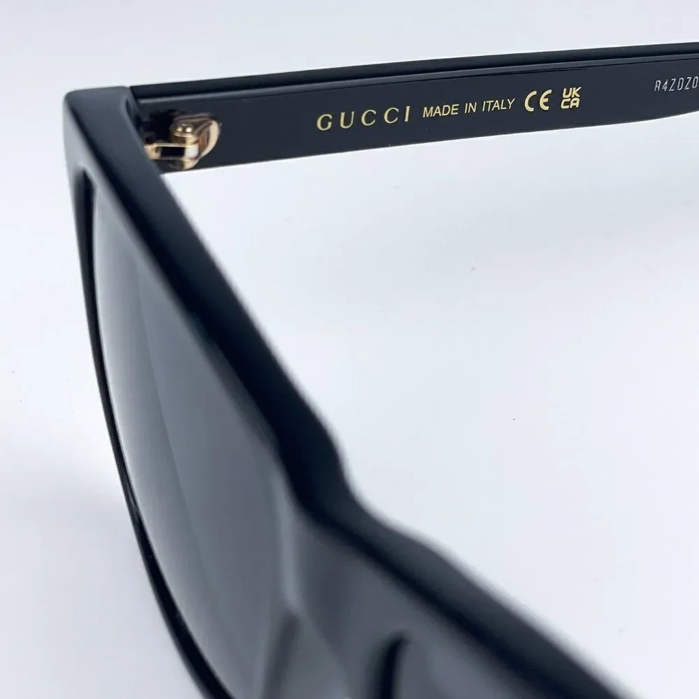 SALE! NEW GUCCI GG0746SA 001 Black Gray Anti-Reflective Square Unisex Sunglasses